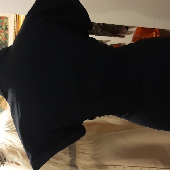 Elegant Black Button-Down Denim Dress - Picture 8 of 9